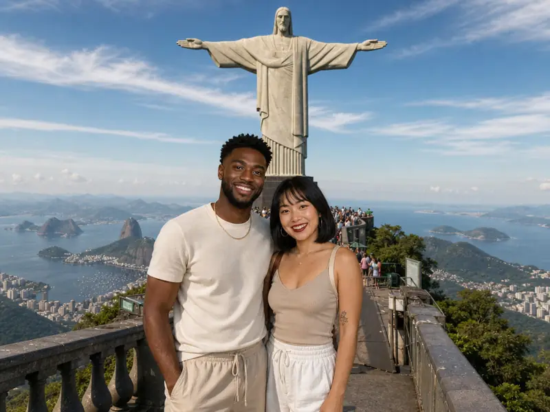 Christ the Redeemer Rio AI photo booth effect
