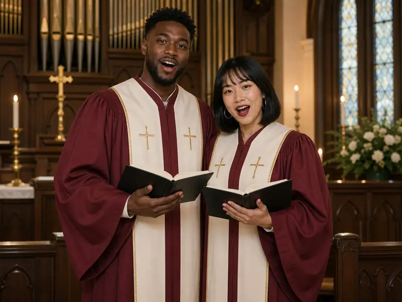 Church Choir AI photo booth effect — Couple rendering