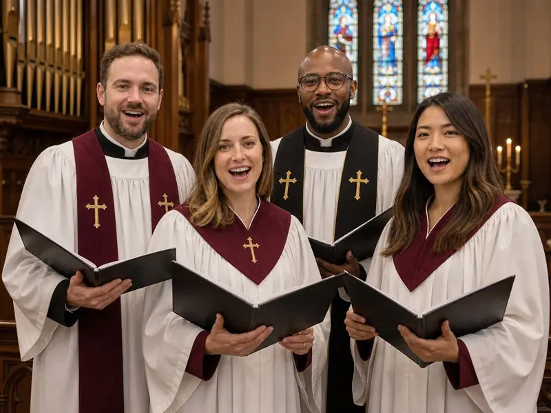 Church Choir AI photo booth effect — Group rendering