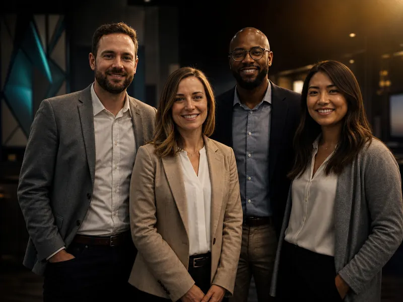 Cinematic Still AI photo booth effect — Group rendering