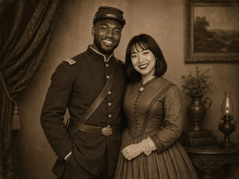 Civil War Portrait — couple