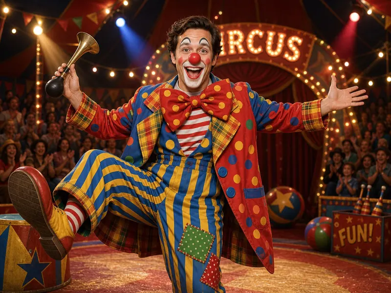 Clown Circus AI photo booth effect — Solo rendering