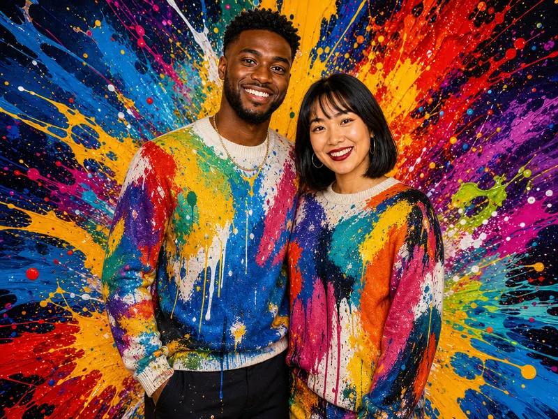Color Explosion AI photo booth effect