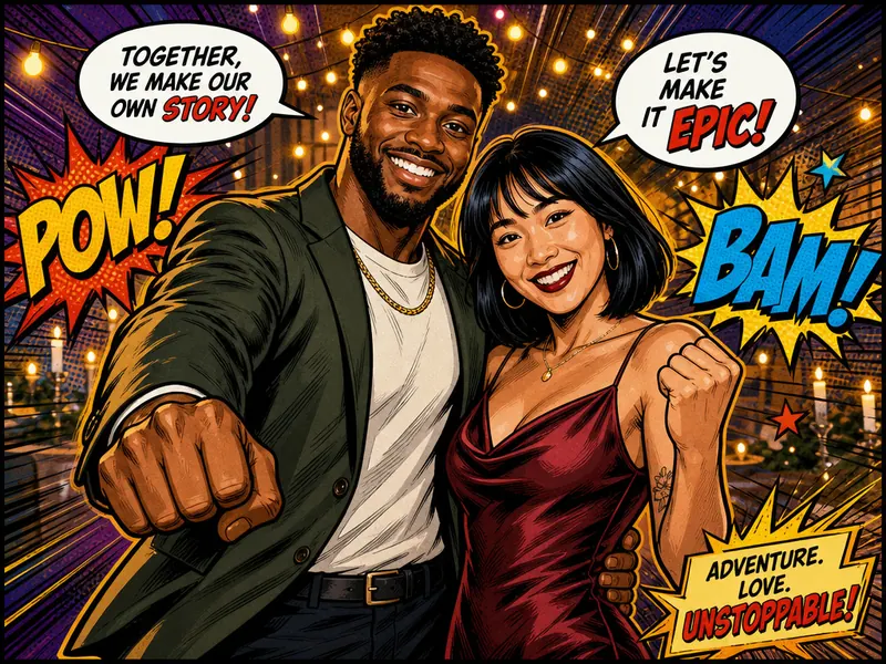 Comic Book AI photo booth effect