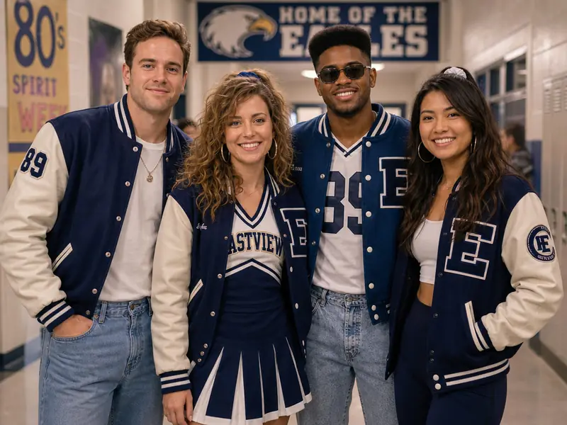 Cool Kids High School AI photo booth effect — Group rendering