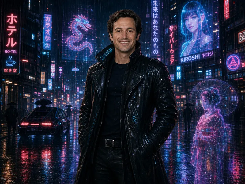 Cyberpunk Neon Street — solo