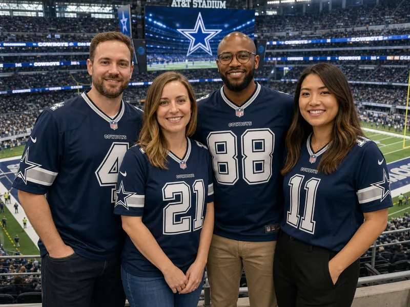 Dallas Cowboys Game AI photo booth effect — Group rendering