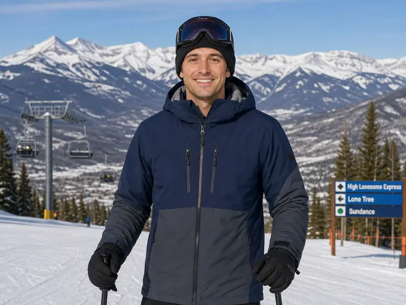 Denver Ski Resort AI photo booth effect — Solo rendering