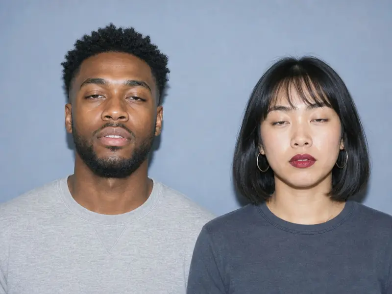 DMV License Photo AI photo booth effect — Couple rendering