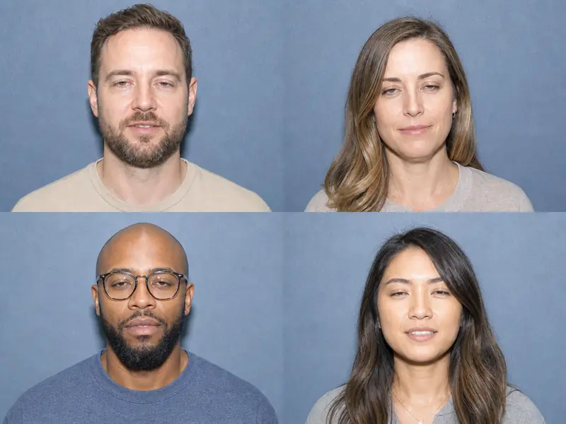DMV License Photo AI photo booth effect — Group rendering
