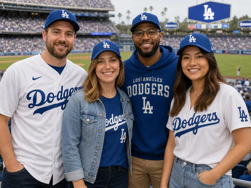 Dodgers Game AI photo booth effect — Group rendering
