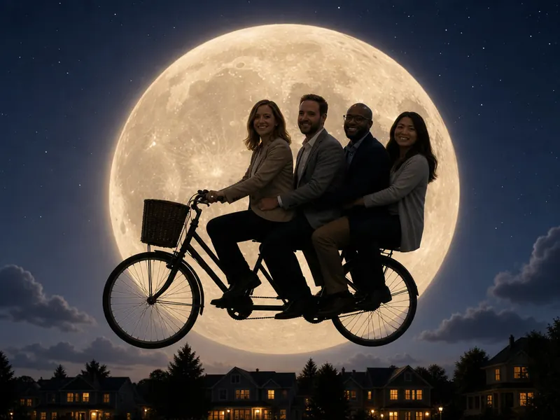 E.T. Bicycle Across the Moon — group