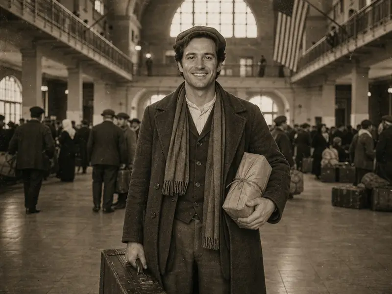 Ellis Island Arrival AI photo booth effect — Solo rendering