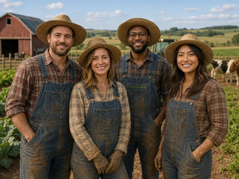 Farmer AI photo booth effect — Group rendering