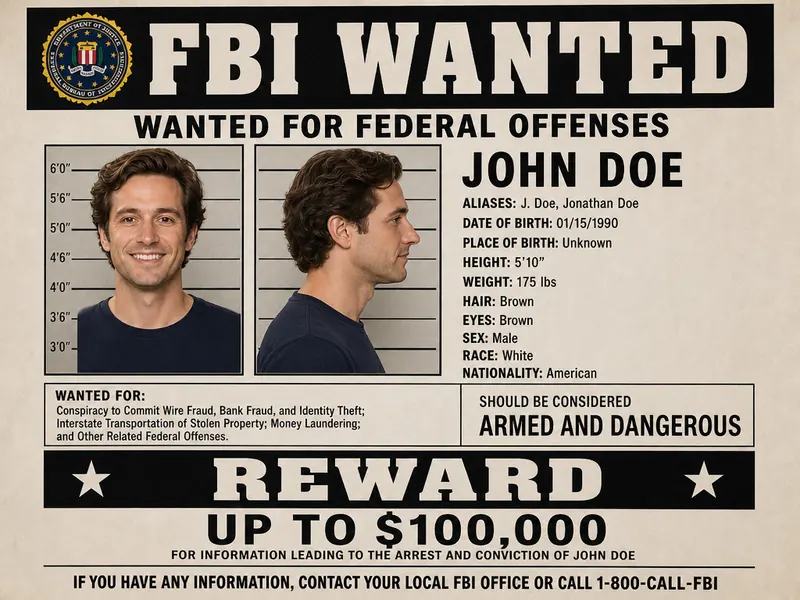 FBI Wanted Poster — solo