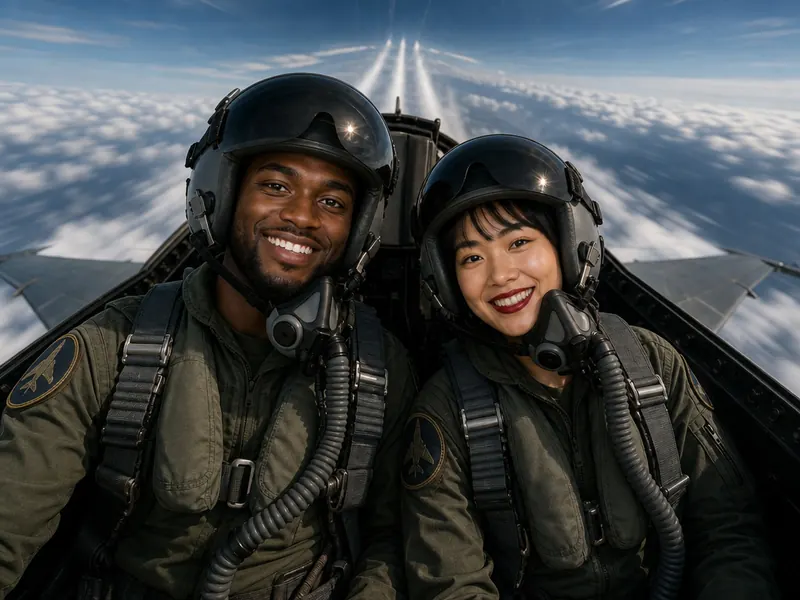Fighter Pilot Cockpit — couple