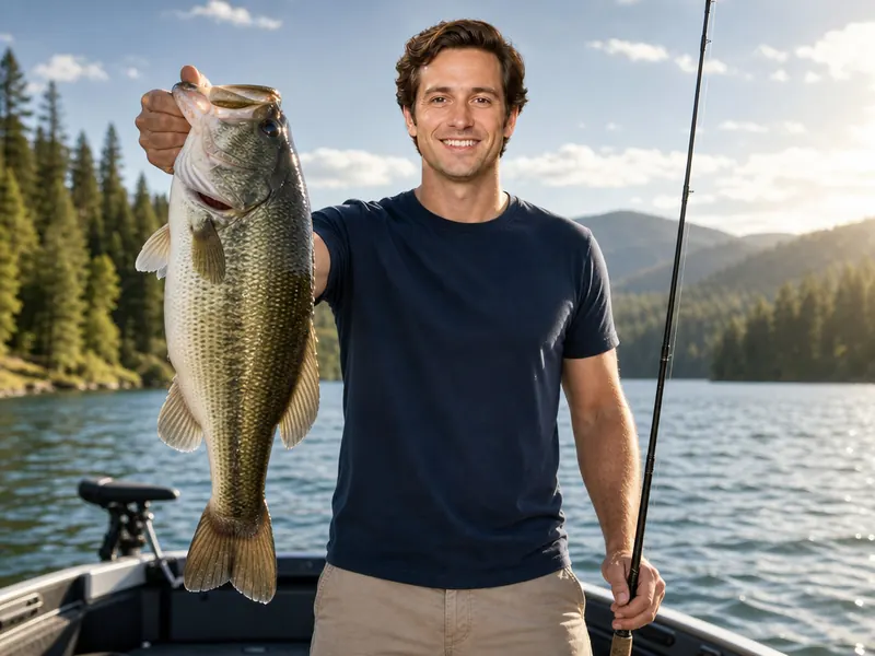 Fishing Showing Off AI photo booth effect — Solo rendering