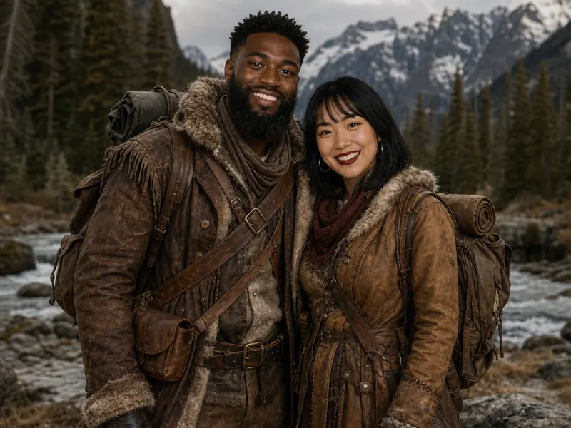 Frontiersman Wilderness AI photo booth effect — Couple rendering