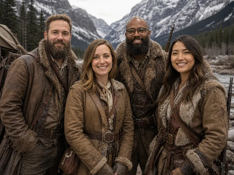Frontiersman Wilderness AI photo booth effect — Group rendering