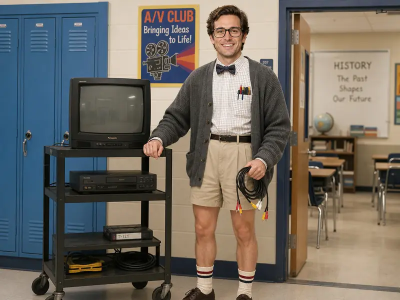 Geeks Nerds High School AI photo booth effect — Solo rendering