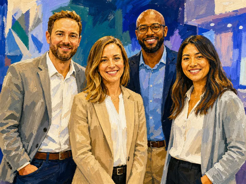 Gouache Painting AI photo booth effect — Group rendering