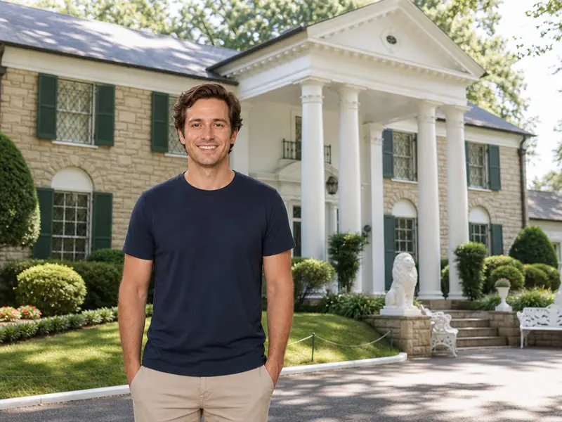 Graceland Memphis AI photo booth effect — Solo rendering