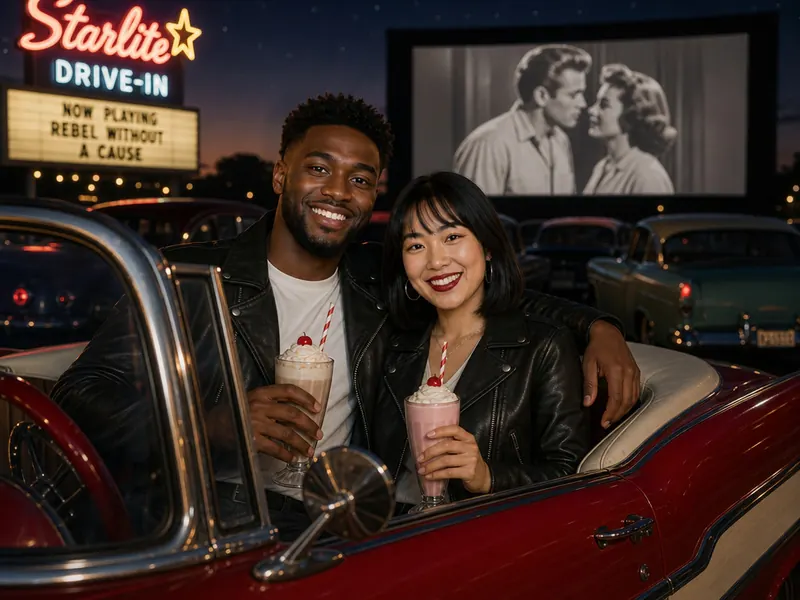 Grease Drive-In — couple