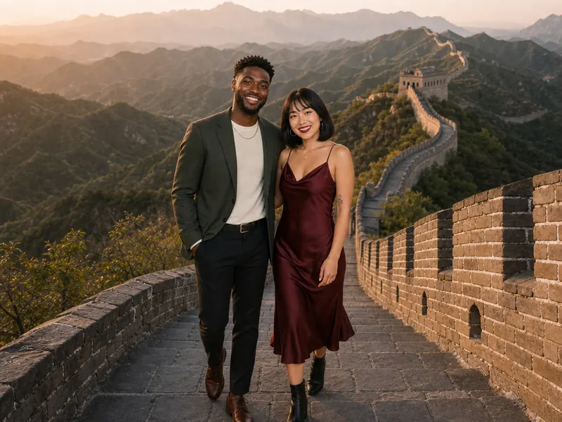 Great Wall of China — couple