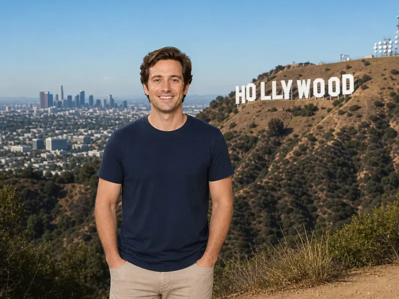 Hollywood California AI photo booth effect — Solo rendering