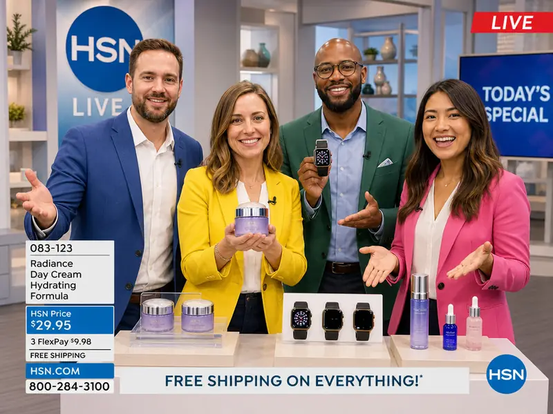Home Shopping Network AI photo booth effect — Group rendering