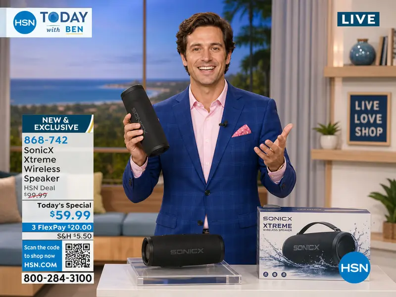 Home Shopping Network AI photo booth effect — Solo rendering