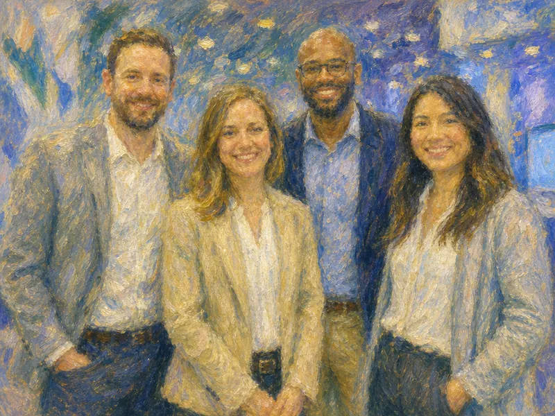 Impressionist Painting AI photo booth effect — Group rendering