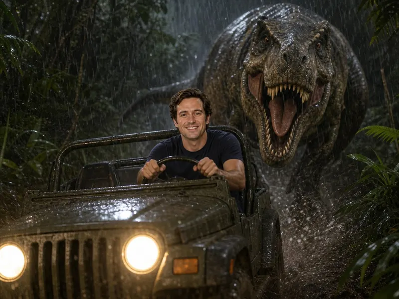 Jurassic Park T-Rex Chase — solo