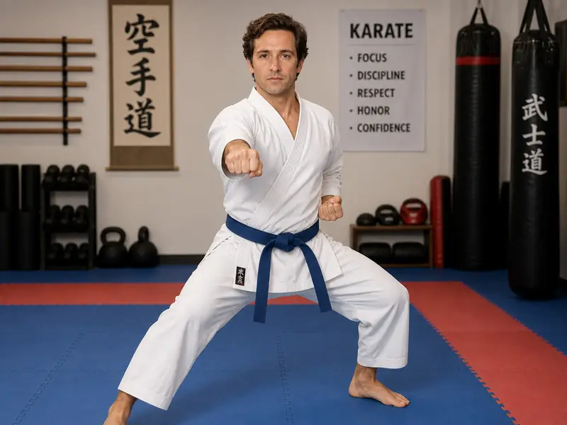 Karate Studio AI photo booth effect — Solo rendering