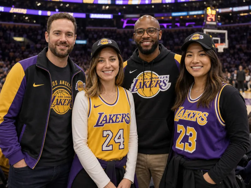 Lakers Game AI photo booth effect — Group rendering