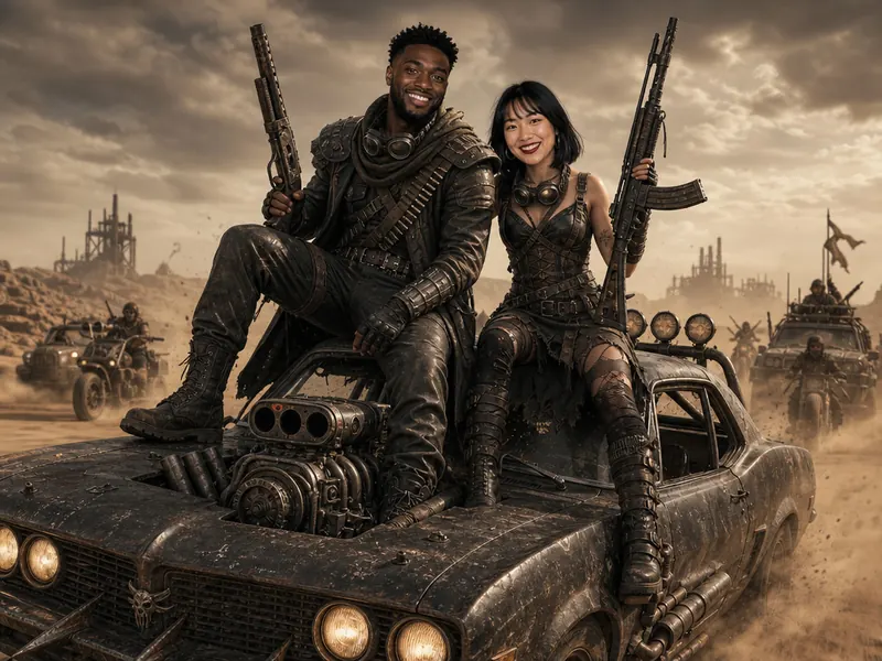 Mad Max Wasteland Warrior — couple