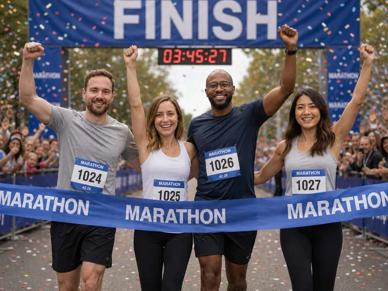 Marathon Finish — group