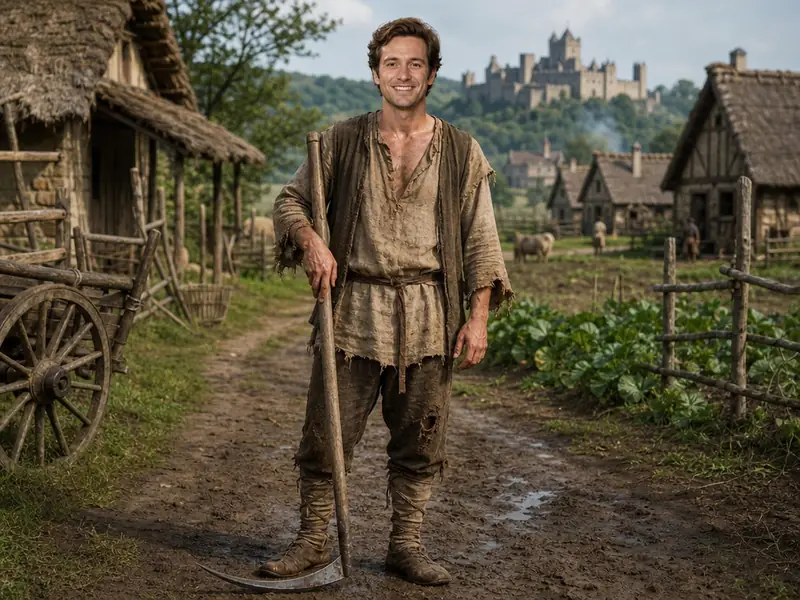 Medieval Peasant AI photo booth effect — Solo rendering