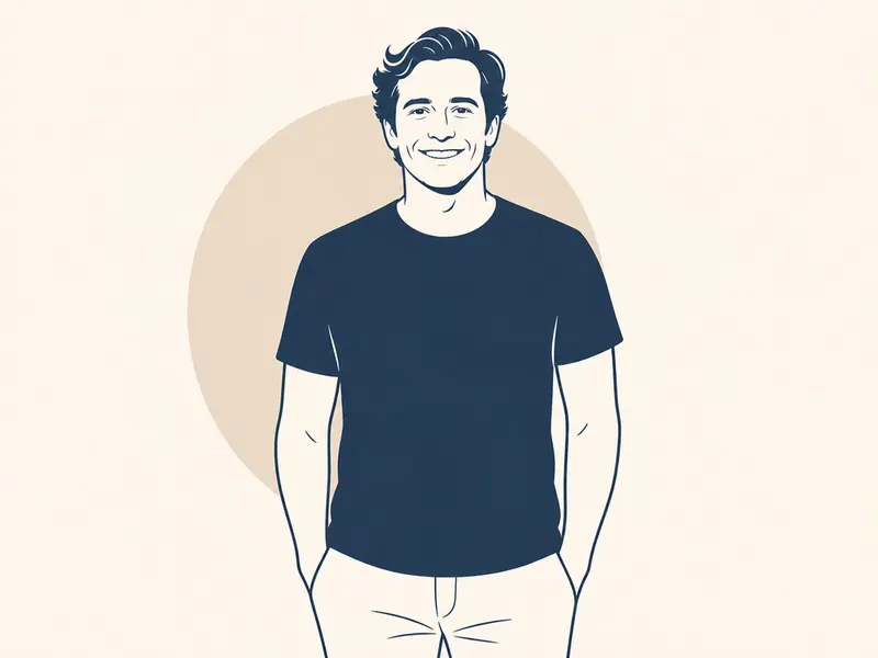 Minimal Lines AI photo booth effect — Solo rendering