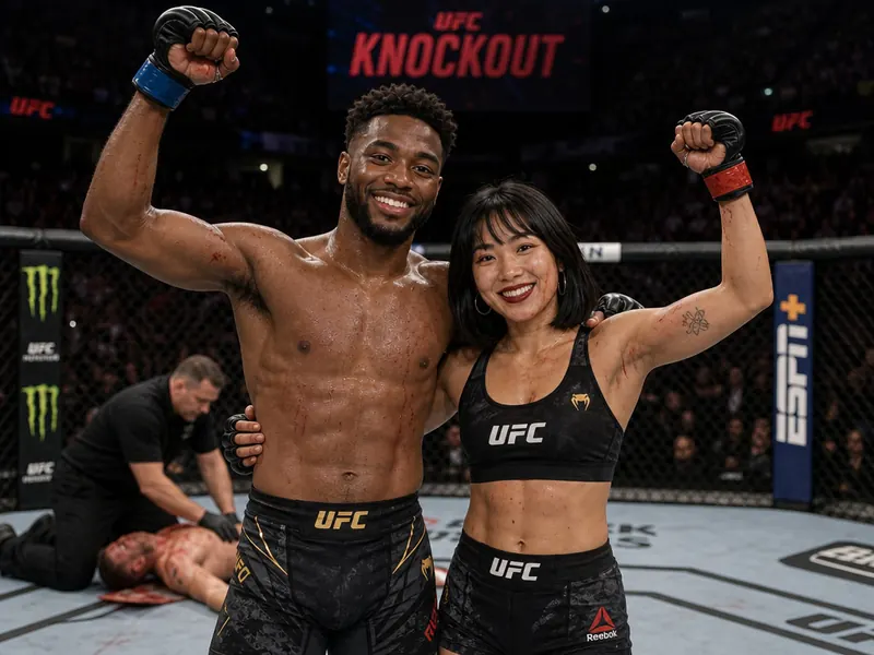 MMA Cage Win — couple