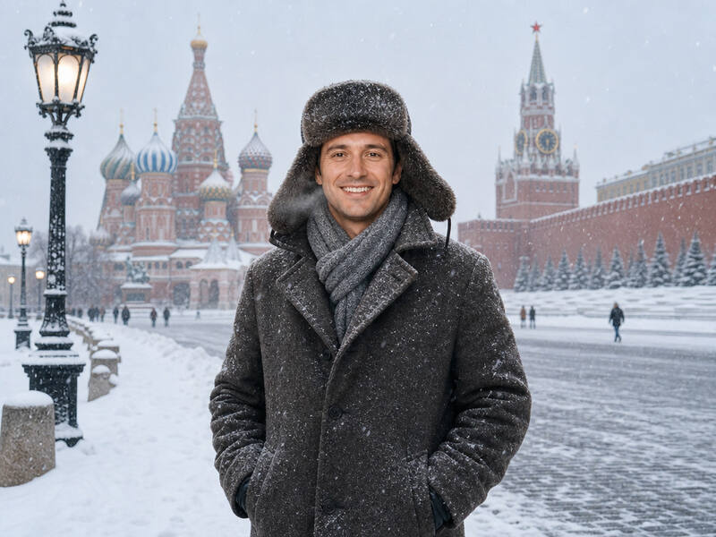 Moscow Winter AI photo booth effect — Solo rendering