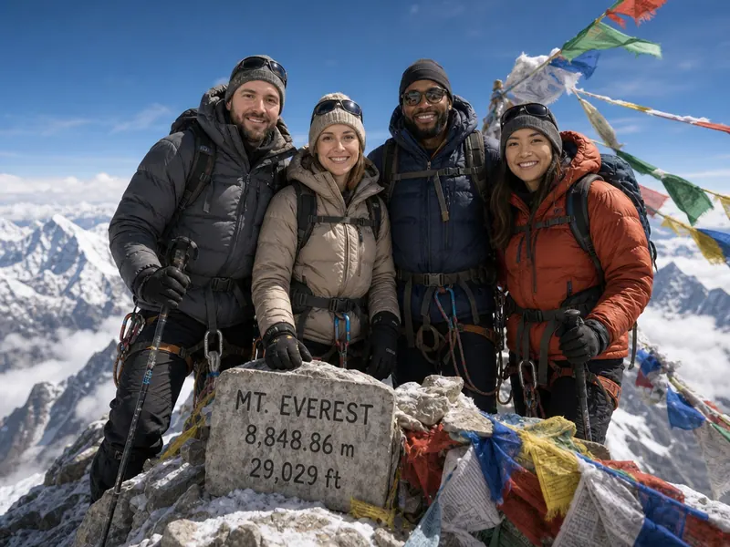 Mount Everest Summit — group