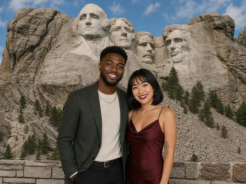 Mount Rushmore — couple