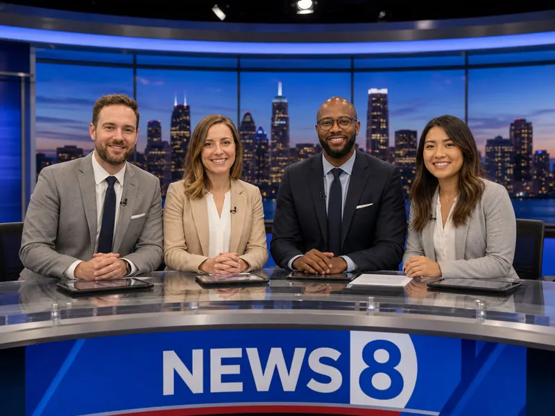 News Anchor Desk — group