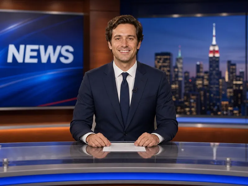 News Anchor Desk — solo