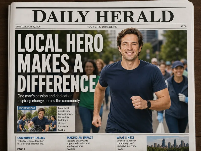 Newspaper Front Page Hero — solo