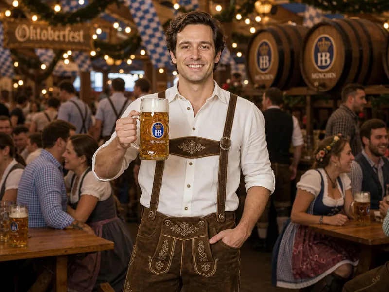 Oktoberfest Bavarian AI photo booth effect — Solo rendering