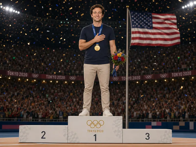 Olympic Gold Podium — solo