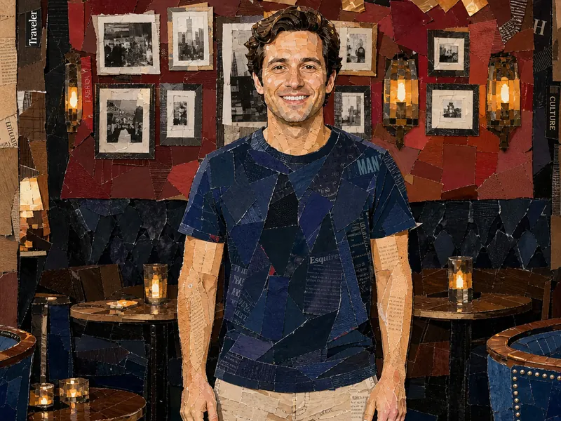 Paper Collage Art AI photo booth effect — Solo rendering