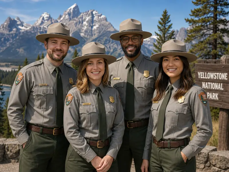 Park Ranger AI photo booth effect — Group rendering